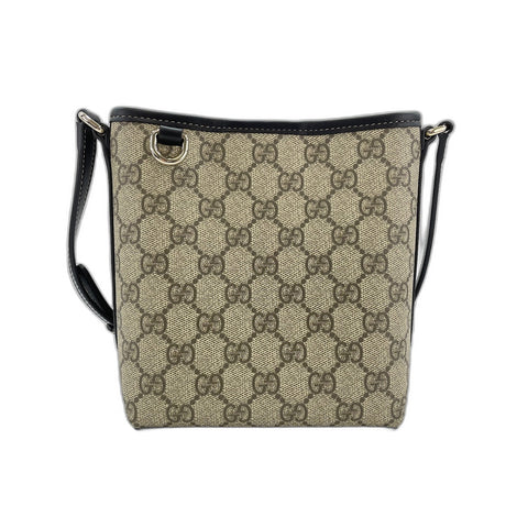 GUCCI GG Emblem Shoulder Bag black WS34204