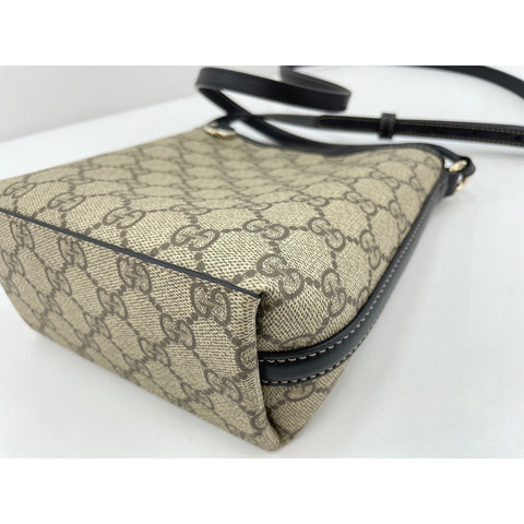 GUCCI GG Emblem Shoulder Bag black WS34204