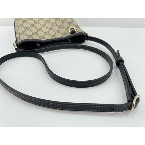 GUCCI GG Emblem Shoulder Bag black WS34204