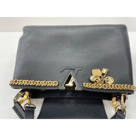 LOUIS VUITTON Capusine Shoulder Bag black WS34210