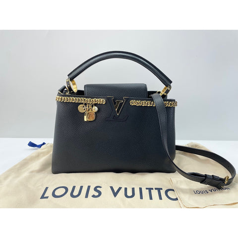 LOUIS VUITTON Capusine Shoulder Bag black WS34210