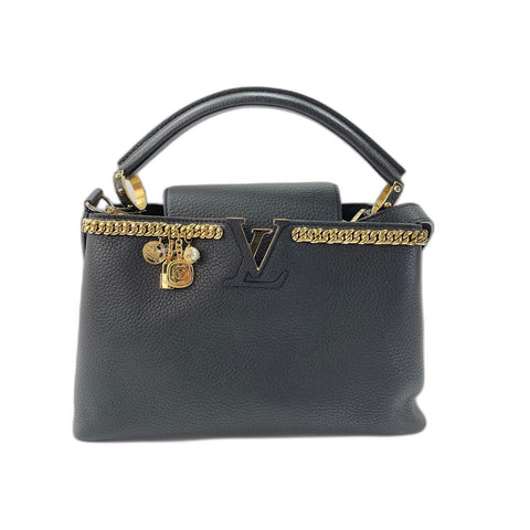 LOUIS VUITTON Capusine Shoulder Bag black WS34210