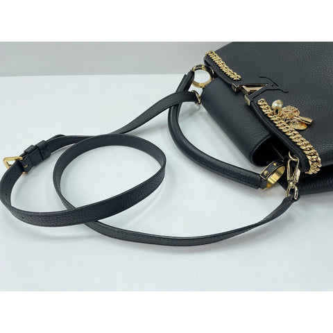 LOUIS VUITTON Capusine Shoulder Bag black WS34210