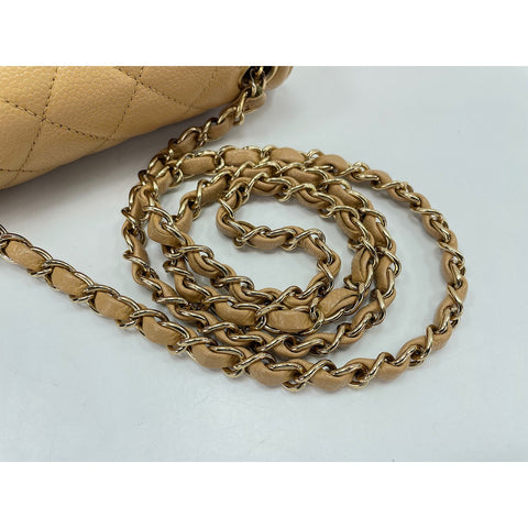 CHANEL Mini Matelasse Shoulder Bag beige WS34211