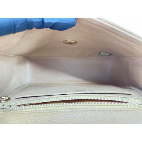 CHANEL Mini Matelasse Shoulder Bag beige WS34211