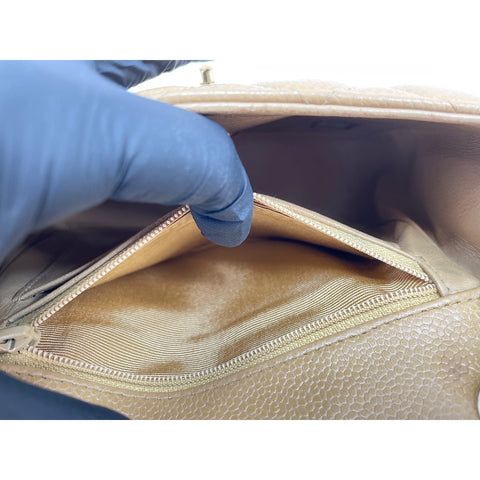 CHANEL Mini Matelasse Shoulder Bag beige WS34211