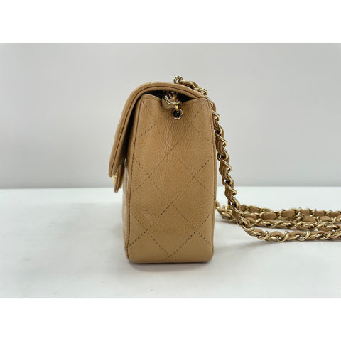 CHANEL Mini Matelasse Shoulder Bag beige WS34211