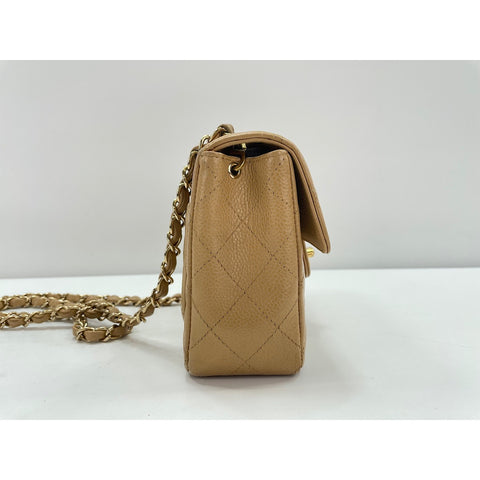 CHANEL Mini Matelasse Shoulder Bag beige WS34211