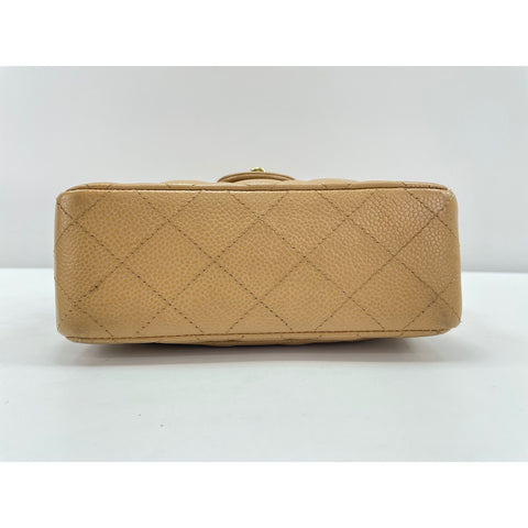 CHANEL Mini Matelasse Shoulder Bag beige WS34211