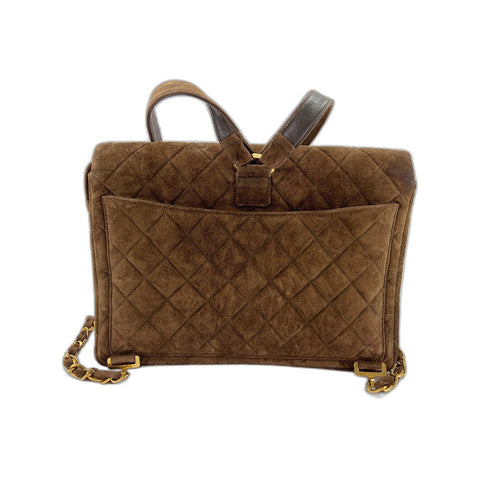 CHANEL Matelasse Backpack Â· Daypack Brown WS34213