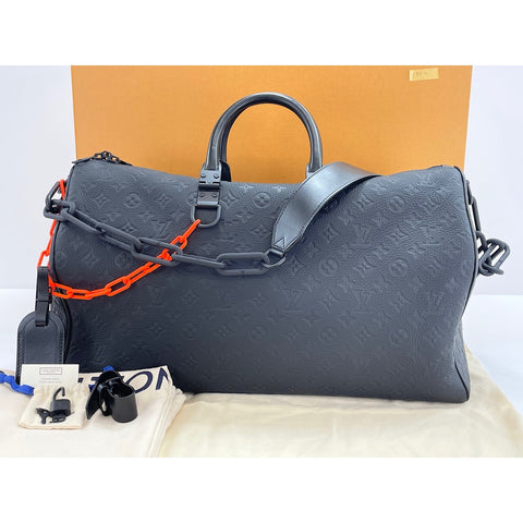LOUIS VUITTON Kiepol Bandriere Boston bag black WS34218