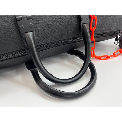 LOUIS VUITTON Kiepol Bandriere Boston bag black WS34218