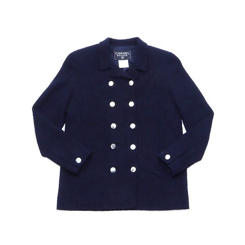 Chanel Chanel Jacket Navy WS3421