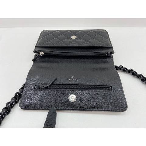 CHANEL Matelasse Shoulder Bag black WS34225