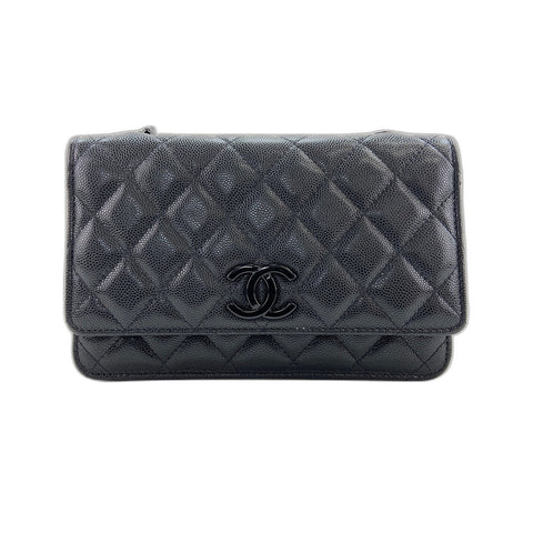 CHANEL Matelasse Shoulder Bag black WS34225