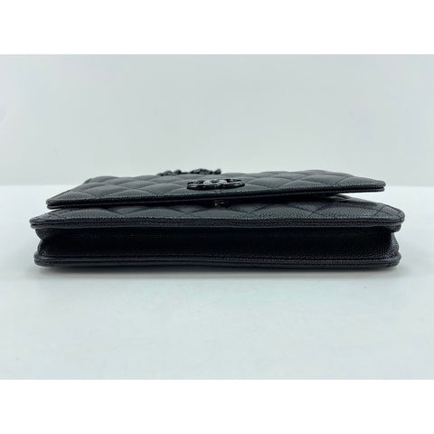CHANEL Matelasse Shoulder Bag black WS34225