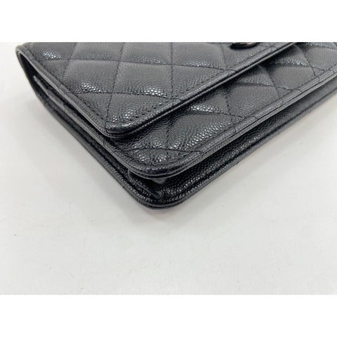 CHANEL Matelasse Shoulder Bag black WS34225
