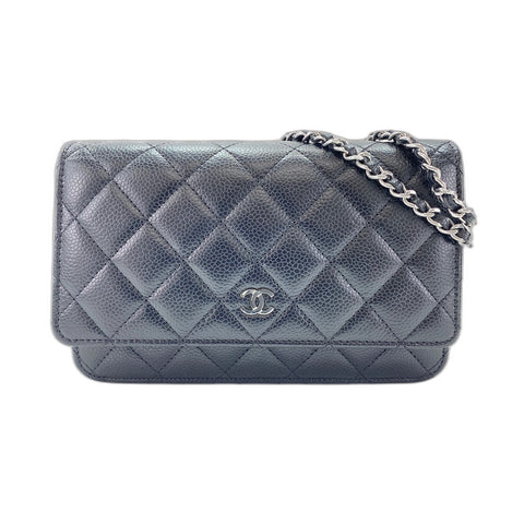 CHANEL Matelasse Umhängetasche schwarz WS34228