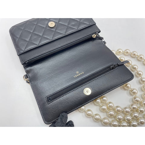 CHANEL Matelasse Shoulder Bag black WS34229