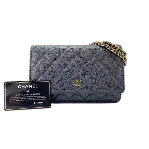 CHANEL Matelasse Shoulder Bag black WS34230