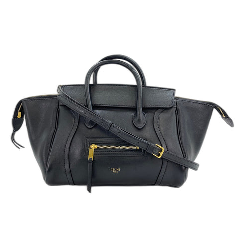 CELINE Small New Luggage Shoulder Bag black WS34236