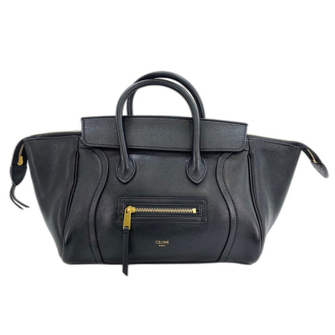 CELINE Small New Luggage Shoulder Bag black WS34236