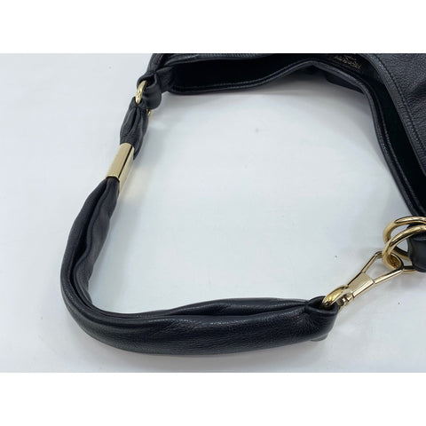 SAINT LAURENT PARIS Frill Shoulder Bag black WS34250