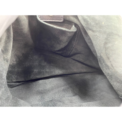 SAINT LAURENT PARIS Frill Shoulder Bag black WS34250