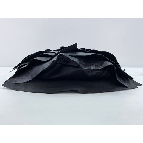 SAINT LAURENT PARIS Frill Shoulder Bag black WS34250