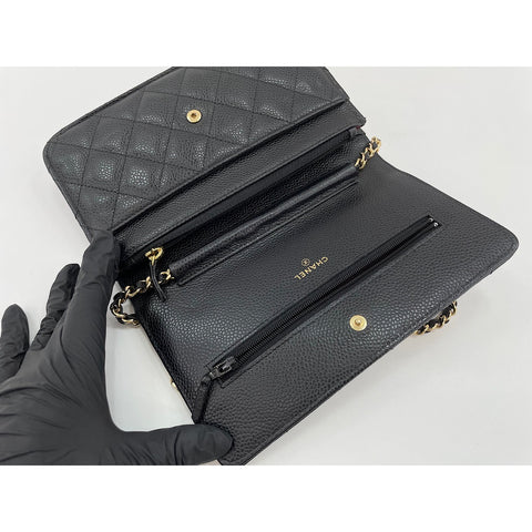 CHANEL Matelasse Shoulder Bag black WS34254