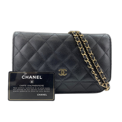 CHANEL Matelasse Shoulder Bag black WS34254