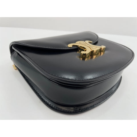 CELINE Teen Busas Triomphe Shoulder Bag black WS34256