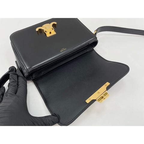 CELINE Teen Triomphe Shoulder Bag black WS34257