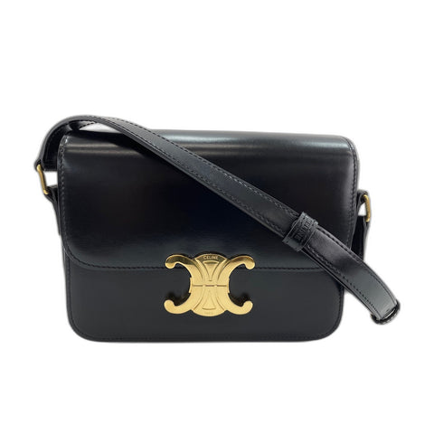 CELINE Teen Triomphe Shoulder Bag black WS34257