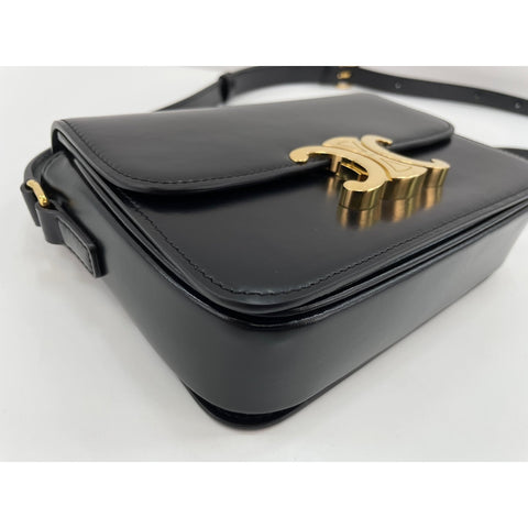 CELINE Teen Triomphe Shoulder Bag black WS34257