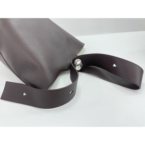LOEWE Pebble Shoulder Bag Brown WS34260