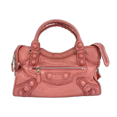 BALENCIAGA Giant City Shoulder Bag pink WS34267