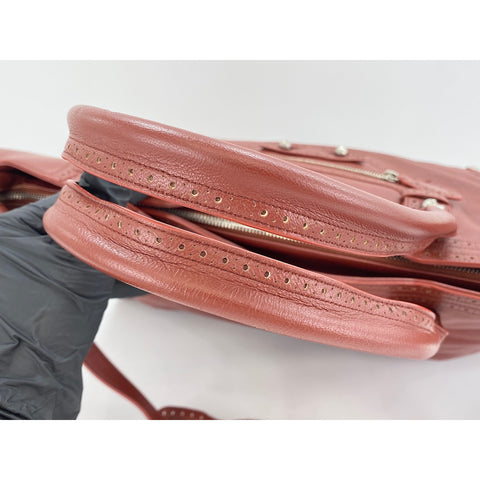 BALENCIAGA The Giant City Shoulder Bag Red WS34268