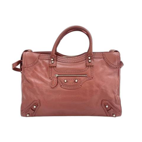 BALENCIAGA The Giant City Shoulder Bag Red WS34268