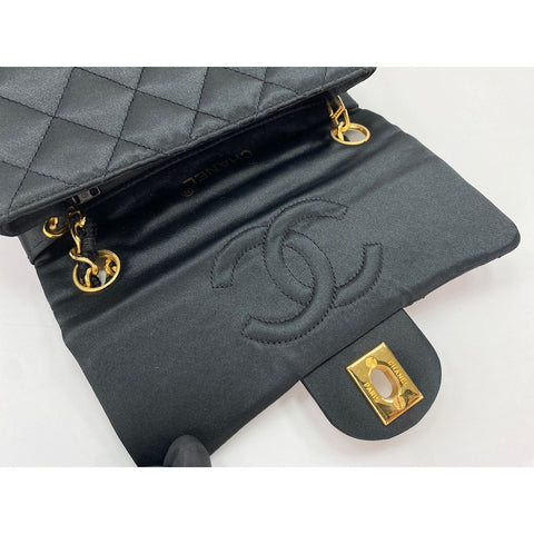 CHANEL Mini Matelasse Shoulder Bag black WS34270
