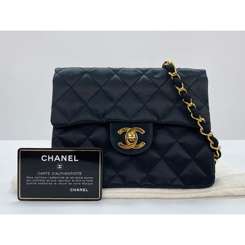 CHANEL Mini Matelasse Shoulder Bag black WS34270