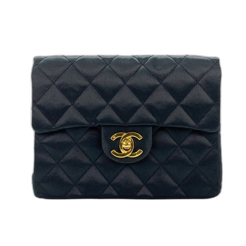 CHANEL Mini Matelasse Shoulder Bag black WS34270