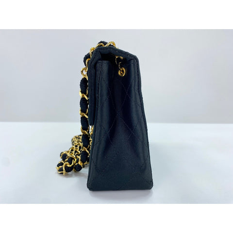 CHANEL Mini Matelasse Shoulder Bag black WS34270