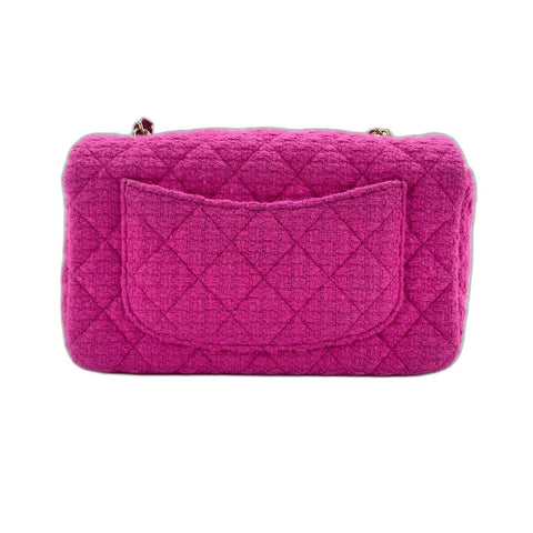 CHANEL Mini Matelasse Shoulder Bag pink WS34275