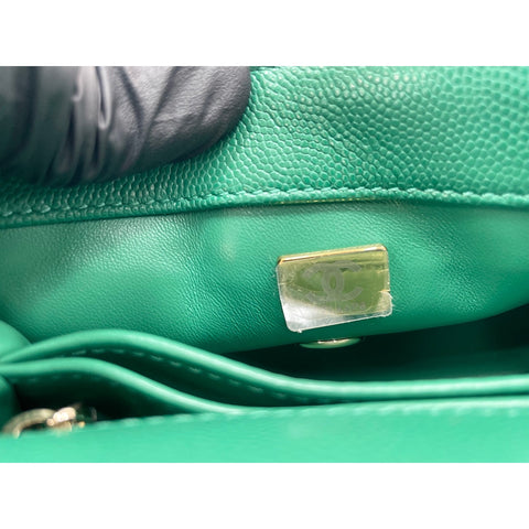 CHANEL Coco handle Shoulder Bag green WS34294