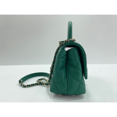 CHANEL Coco handle Shoulder Bag green WS34294
