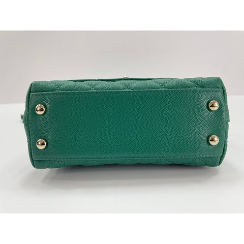 CHANEL Coco handle Shoulder Bag green WS34294