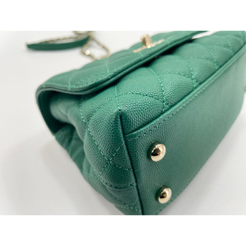 CHANEL Coco handle Shoulder Bag green WS34294