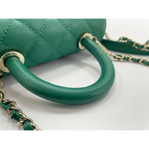 CHANEL Coco handle Shoulder Bag green WS34294