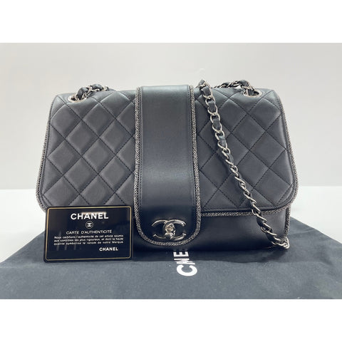 CHANEL Matelasse Shoulder Bag black WS34295